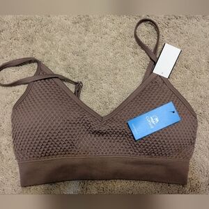 Cupshe Brown Textured Bikini Top